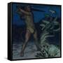 Hercules and Hydra-Franz von Stuck-Framed Stretched Canvas