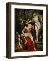 Hercules and Omphale, 1602-1605-Peter Paul Rubens-Framed Giclee Print