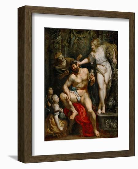 Hercules and Omphale, 1602-1605-Peter Paul Rubens-Framed Giclee Print