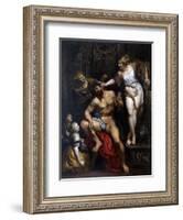 Hercules and Omphale, 1606-Peter Paul Rubens-Framed Giclee Print