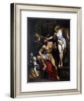 Hercules and Omphale, 1606-Peter Paul Rubens-Framed Giclee Print