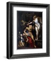 Hercules and Omphale, 1606-Peter Paul Rubens-Framed Giclee Print