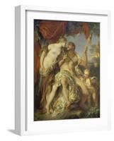 Hercules and Omphale, 1724-François Lemoyne-Framed Giclee Print