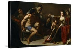 Hercules and Omphale, C. 1640-Bernardo Cavallino-Stretched Canvas