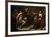 Hercules and Omphale, C. 1640-Bernardo Cavallino-Framed Giclee Print