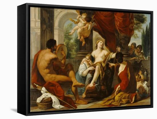 Hercules and Omphale, c.1700-10-Luigi Garzi-Framed Stretched Canvas