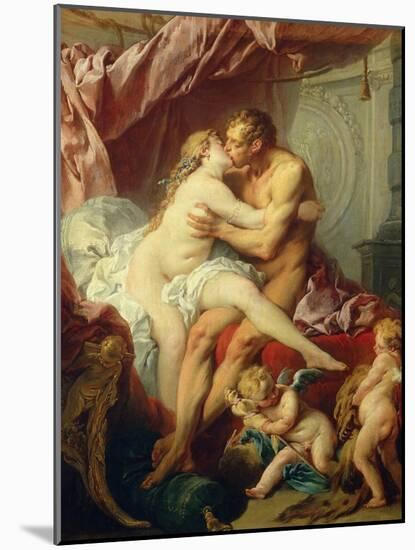 Hercules and Omphale-Francois Boucher-Mounted Giclee Print