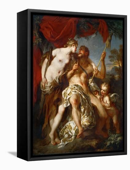 Hercules and Omphale-François Le Moyne-Framed Stretched Canvas