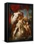 Hercules and Omphale-François Le Moyne-Framed Stretched Canvas