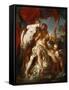 Hercules and Omphale-François Le Moyne-Framed Stretched Canvas