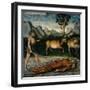 Hercules and the Cattle of Geryones (From the Labours of Hercule)-Lucas Cranach the Elder-Framed Giclee Print