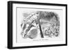 Hercules and the Hydra, 1870-Joseph Swain-Framed Giclee Print