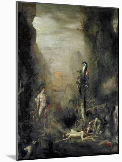 Hercules and the Lernaean Hydra, after Gustave Moreau, circa 1876-Narcisse Berchere-Mounted Giclee Print