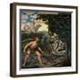 Hercules and the Lernaean Hydra (From the Labours of Hercule)-Lucas Cranach the Elder-Framed Giclee Print