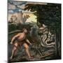 Hercules and the Lernaean Hydra (From the Labours of Hercule)-Lucas Cranach the Elder-Mounted Giclee Print