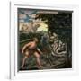 Hercules and the Lernaean Hydra (From the Labours of Hercule)-Lucas Cranach the Elder-Framed Giclee Print