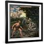 Hercules and the Lernaean Hydra (From the Labours of Hercule)-Lucas Cranach the Elder-Framed Giclee Print