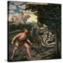 Hercules and the Lernaean Hydra (From the Labours of Hercule)-Lucas Cranach the Elder-Stretched Canvas