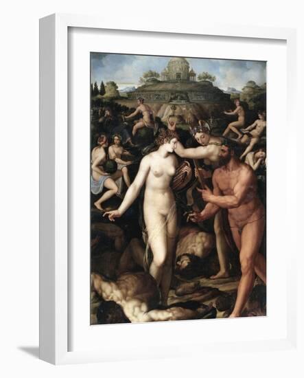 Hercules and the Muses-Alessandro Allori-Framed Giclee Print