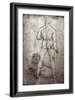 Hercules and the Nemean Lion, c.1504-8-Leonardo da Vinci-Framed Giclee Print