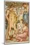 Hercules and the Nymphs-Walter Crane-Mounted Giclee Print