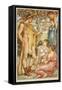 Hercules and the Nymphs-Walter Crane-Framed Stretched Canvas