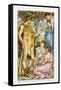 Hercules and the Nymphs-Walter Crane-Framed Stretched Canvas