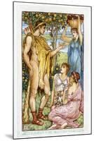 Hercules and the Nymphs-Walter Crane-Mounted Giclee Print