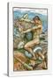 Hercules and the Old Man of the Sea-Walter Crane-Stretched Canvas