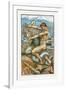 Hercules and the Old Man of the Sea-Walter Crane-Framed Giclee Print