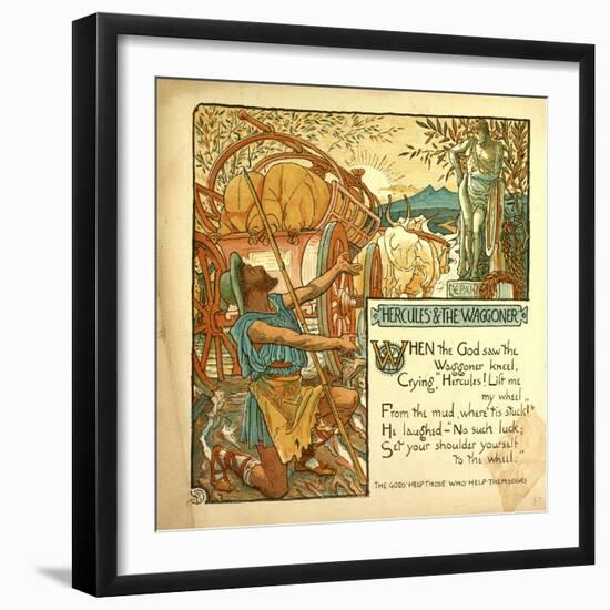 Hercules and the Waggoner-null-Framed Giclee Print