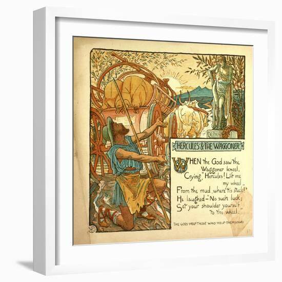 Hercules and the Waggoner-null-Framed Giclee Print
