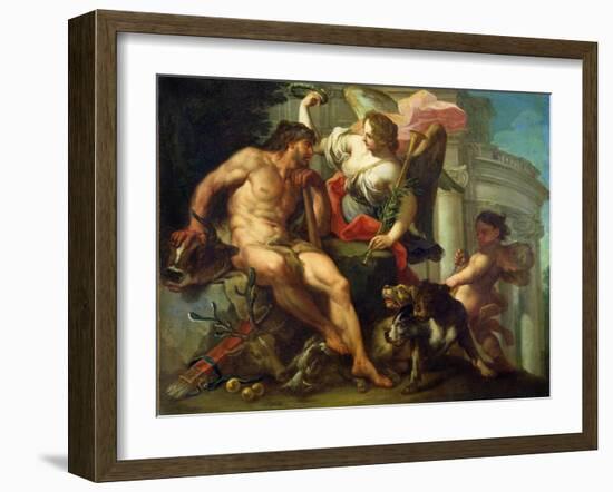 Hercules Crowned by Fame-Sebastiano Conca-Framed Giclee Print