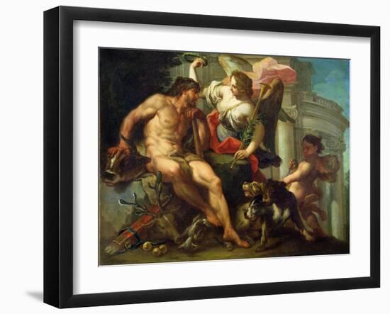 Hercules Crowned by Fame-Sebastiano Conca-Framed Giclee Print