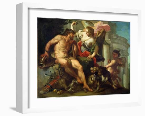 Hercules Crowned by Fame-Sebastiano Conca-Framed Giclee Print