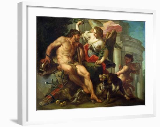 Hercules Crowned by Fame-Sebastiano Conca-Framed Giclee Print