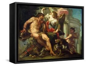 Hercules Crowned by Fame-Sebastiano Conca-Framed Stretched Canvas