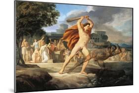 Hercules Defeats Thanatos-Pelagio Palagi-Mounted Giclee Print