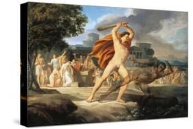 Hercules Defeats Thanatos-Pelagio Palagi-Stretched Canvas