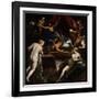 Hercules Expelling the Faun from Omphale's Bed-Jacopo Tintoretto-Framed Giclee Print