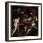 Hercules Expelling the Faun from Omphale's Bed-Jacopo Tintoretto-Framed Giclee Print