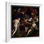 Hercules Expelling the Faun from Omphale's Bed-Jacopo Tintoretto-Framed Giclee Print