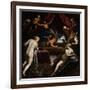 Hercules Expelling the Faun from Omphale's Bed-Jacopo Tintoretto-Framed Giclee Print