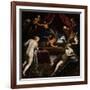 Hercules Expelling the Faun from Omphale's Bed-Jacopo Tintoretto-Framed Giclee Print