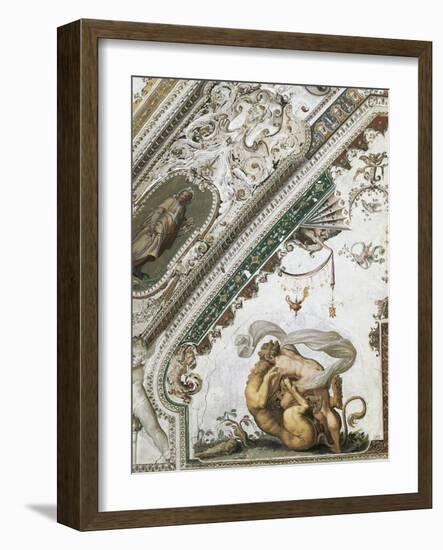 Hercules Fighting Nemean Lion-null-Framed Photographic Print