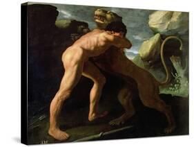 Hercules Fighting with the Nemean Lion-Francisco de Zurbarán-Stretched Canvas