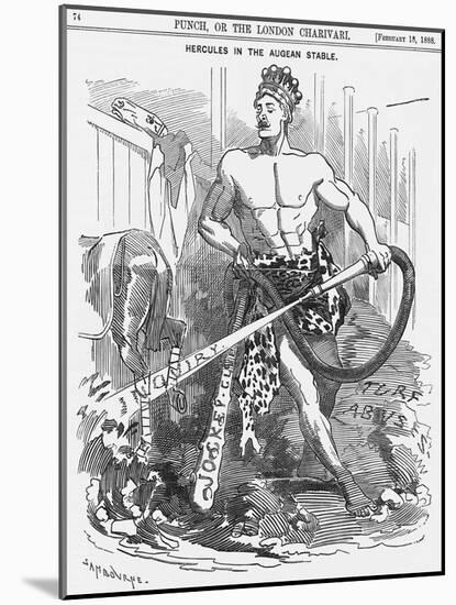 Hercules in the Augean Stable, 1888-Edward Linley Sambourne-Mounted Giclee Print