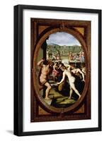 Hercules Killing Dragon in Garden of Hesperides-null-Framed Giclee Print