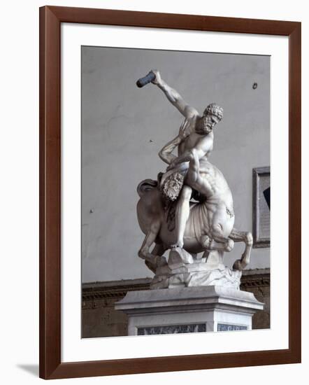 Hercules Killing the Centaur (Marble) (See also 353893-4)-Giambologna-Framed Giclee Print