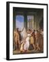 Hercules Leading Resuscitated Alcestis to Her Husband Admetus, 1817-1829-Pietro Benvenuti-Framed Giclee Print